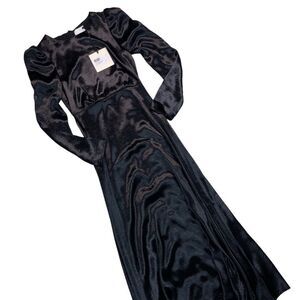 Black Coral Camila Sparkling Black Maxi Dress